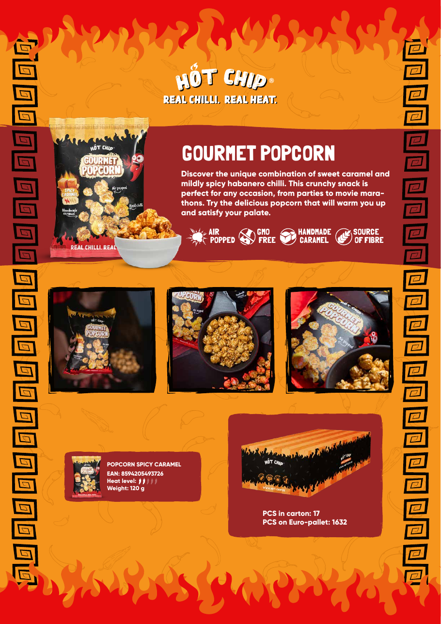 HOT CHIP spicy caramel popcorn