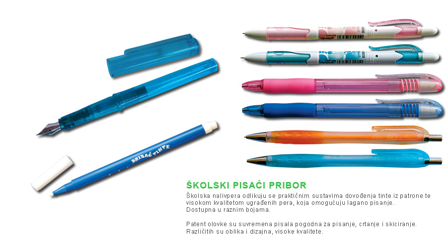 Školski pribor s olovkama u boji